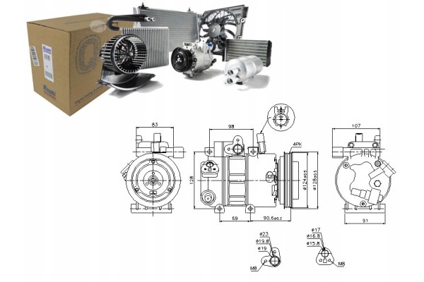 Compresor de aire acondicionado Nissens 89273