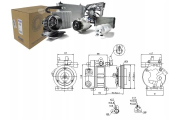 Compresor de aire acondicionado Nissens 89273