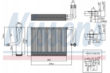 Evaporator air conditioning NISSENS 92327 Part manufacturer Nissens