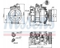 Compressor air conditioning NISSENS 89223 Part manufacturer Nissens