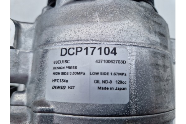 MERCEDES CLS C E GLK Compressor air conditioning PUMP Denso DCP17104 NEW OE Product weight with unit packaging 11 kg