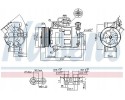 COMPRESSOR AIR CONDITIONING COMPRESSOR 89216 NISSENS Compressor ID CVC6