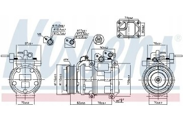 COMPRESSOR AIR CONDITIONING COMPRESSOR 89271 NISSENS Car type passenger cars