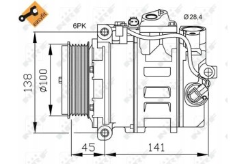 COMPRESSOR AIR CONDITIONING COMPRESSOR 32256 NRF Car type buses cargo vans passenger cars