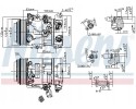 COMPRESSOR AIR CONDITIONING COMPRESSOR 890156 NISSENS Product weight with unit packaging 11 kg