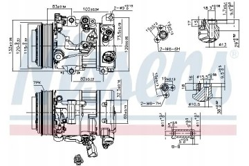 COMPRESSOR AIR CONDITIONING COMPRESSOR 890156 NISSENS Product weight with unit packaging 11 kg