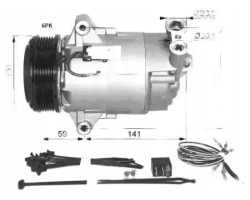 COMPRESSOR AIR CONDITIONING COMPRESSOR 32427 NRF OPEL