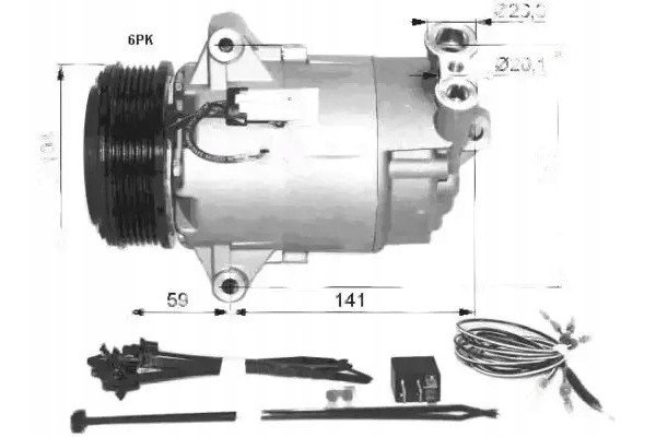 COMPRESSOR AIR CONDITIONING COMPRESSOR 32427 NRF OPEL