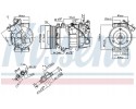 COMPRESSOR AIR CONDITIONING COMPRESSOR 890299 NISSENS Product weight with unit packaging 11 kg