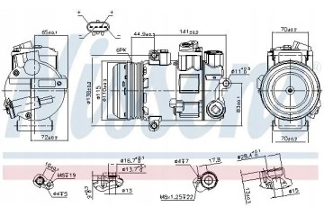 COMPRESSOR AIR CONDITIONING COMPRESSOR 890645 NISSENS Catalog number of substitutes ACAUTO AC 01DN210 ACAUTO AC 02DN03 Y ACAUTO 