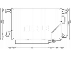 Air conditioning coolers condensation MAHLE AC 662 000S