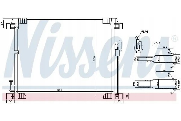 CONDENSER AIR CONDITIONING COOLER 940616 NISSENS Catalog number of the part 940616