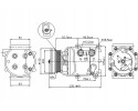 Compresor de aire acondicionado Nissens 89071