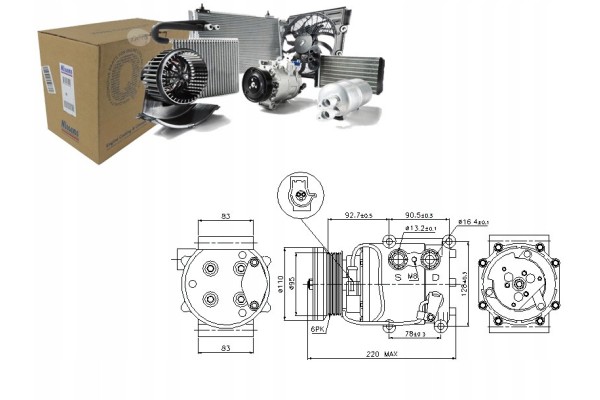 Compresor de aire acondicionado Nissens 89071