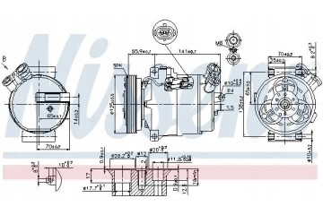 COMPRESSOR AIR CONDITIONING COMPRESSOR 89308 NISSENS Compressor ID PXV16