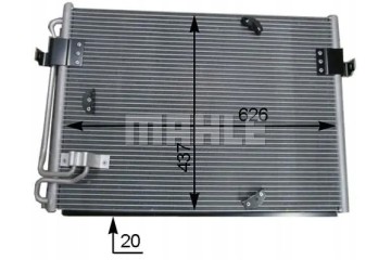 CONDENSER AIR CONDITIONING COOLER AC 174 000S MAHLE Packaging status original