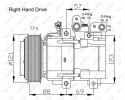 COMPRESSOR AIR CONDITIONING COMPRESSOR 32443G NRF Quality of parts according to GVO Q original with factory logo OEM OES