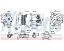AIR CONDITIONING COMPRESSOR 890179 NISSENS Catalog number of the original FORD 1435790 FORD 1543948 FORD 1566158 FORD 1674615 FO