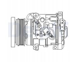 Compressor klim toyota landcruiser 07 DELPHI CS20508
