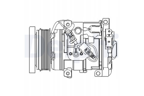 Compressor klim toyota landcruiser 07 DELPHI CS20508
