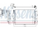 CONDENSER AIR CONDITIONING COOLER 940406 NISSENS Catalog number of the original LAND ROVER JRB500250 LAND ROVER JRB500270 LAND R