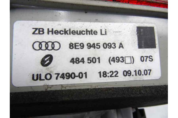 8E9945093A PILOTO TRASERO IZQUIERDO INTERIOR AUDI A4 AVANT (8E) 2.7 TDI (DPF) 2008 8E9945093A 170918 AUDI - 3