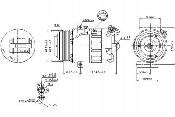 Nissens 89313 Compressor air conditioning Compressor ID DCS 17IC