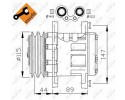 COMPRESSOR AIR CONDITIONING COMPRESSOR 32207 NRF Part manufacturer NRF