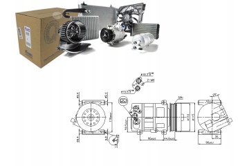 Compresor de aire acondicionado Nissens 89202 para Fiat Doblo y Grande