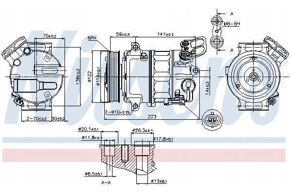 Air conditioning compressors NISSENS 89420 compressors Part manufacturer Opel OE