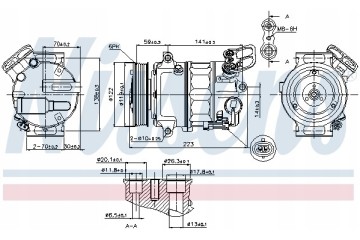 Air conditioning compressors NISSENS 89420 compressors Part manufacturer Opel OE