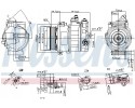 COMPRESSOR AIR CONDITIONING COMPRESSOR 890304 NISSENS Catalog number of substitutes ACAUTO AC 01DN297 ACAUTO AC 01ZX172 ACAUTO A