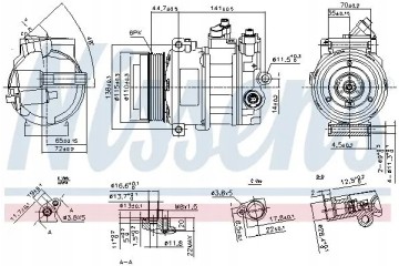 COMPRESSOR AIR CONDITIONING COMPRESSOR 890304 NISSENS Catalog number of substitutes ACAUTO AC 01DN297 ACAUTO AC 01ZX172 ACAUTO A