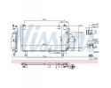 Nissens 941153 Condenser air conditioning