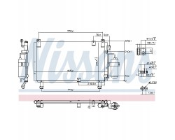 Nissens 941153 Condenser air conditioning