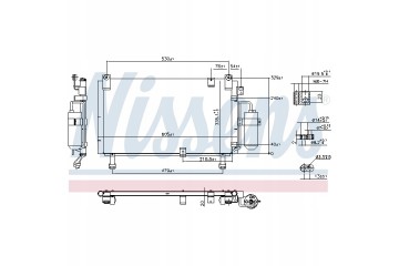 Nissens 941153 Condenser air conditioning