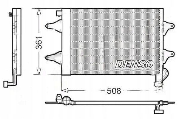 CONDENSER AIR CONDITIONING COOLER WITH DEHUMIDIFIER