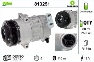 Compressor air conditioning VALEO 813251 Car type cargo vans passenger cars