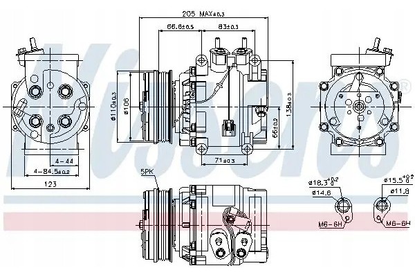 COMPRESSOR AIR CONDITIONING COMPRESSOR 89235 NISSENS Quality of parts according to GVO Q original with factory logo OEM OES