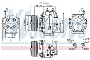 COMPRESSOR AIR CONDITIONING COMPRESSOR 89235 NISSENS Quality of parts according to GVO Q original with factory logo OEM OES