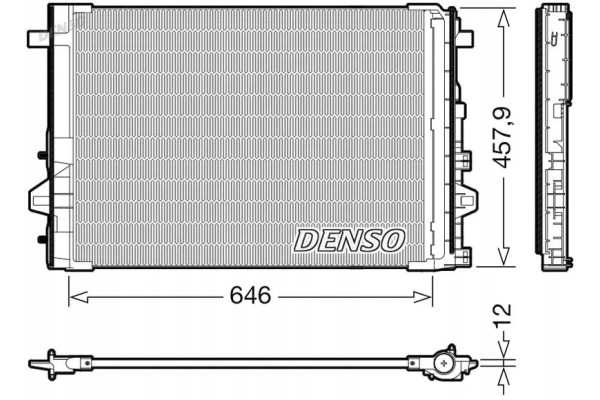 CONDENSER AIR CONDITIONING COOLER DCN17059 DENSO Packaging status original