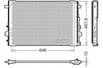 CONDENSER AIR CONDITIONING COOLER DCN17059 DENSO Packaging status original
