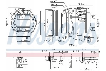 Air conditioning compressors NISSENS compressor 890017 Part manufacturer Nissens