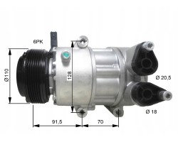 AIR CONDITIONING COMPRESSOR FORD 07 GALAXY 06 S MAX 06 NRF