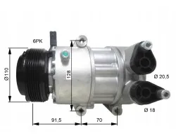 Compresor de aire acondicionado NRF 32812