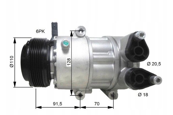 AIR CONDITIONING COMPRESSOR FORD 07 GALAXY 06 S MAX 06 NRF