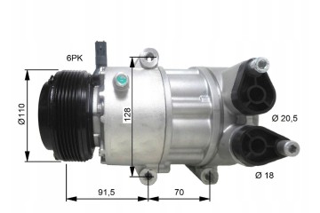 AIR CONDITIONING COMPRESSOR FORD 07 GALAXY 06 S MAX 06 NRF