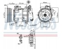 COMPRESSOR AIR CONDITIONING COMPRESSOR 89148 NISSENS Compressor ID SD7V16