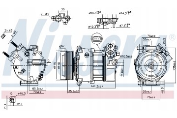 Compresor de aire acondicionado Nissens 890617