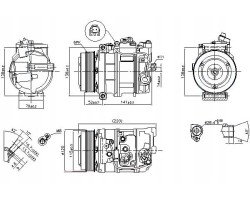 AIR CONDITIONING COMPRESSOR MERCEDES C C204 C T MODEL